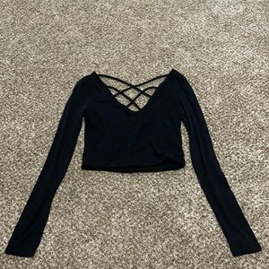 Long sleeve crop top